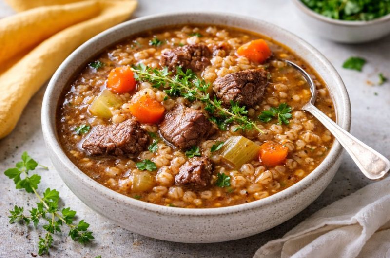 Hearty Beef Barley Soup